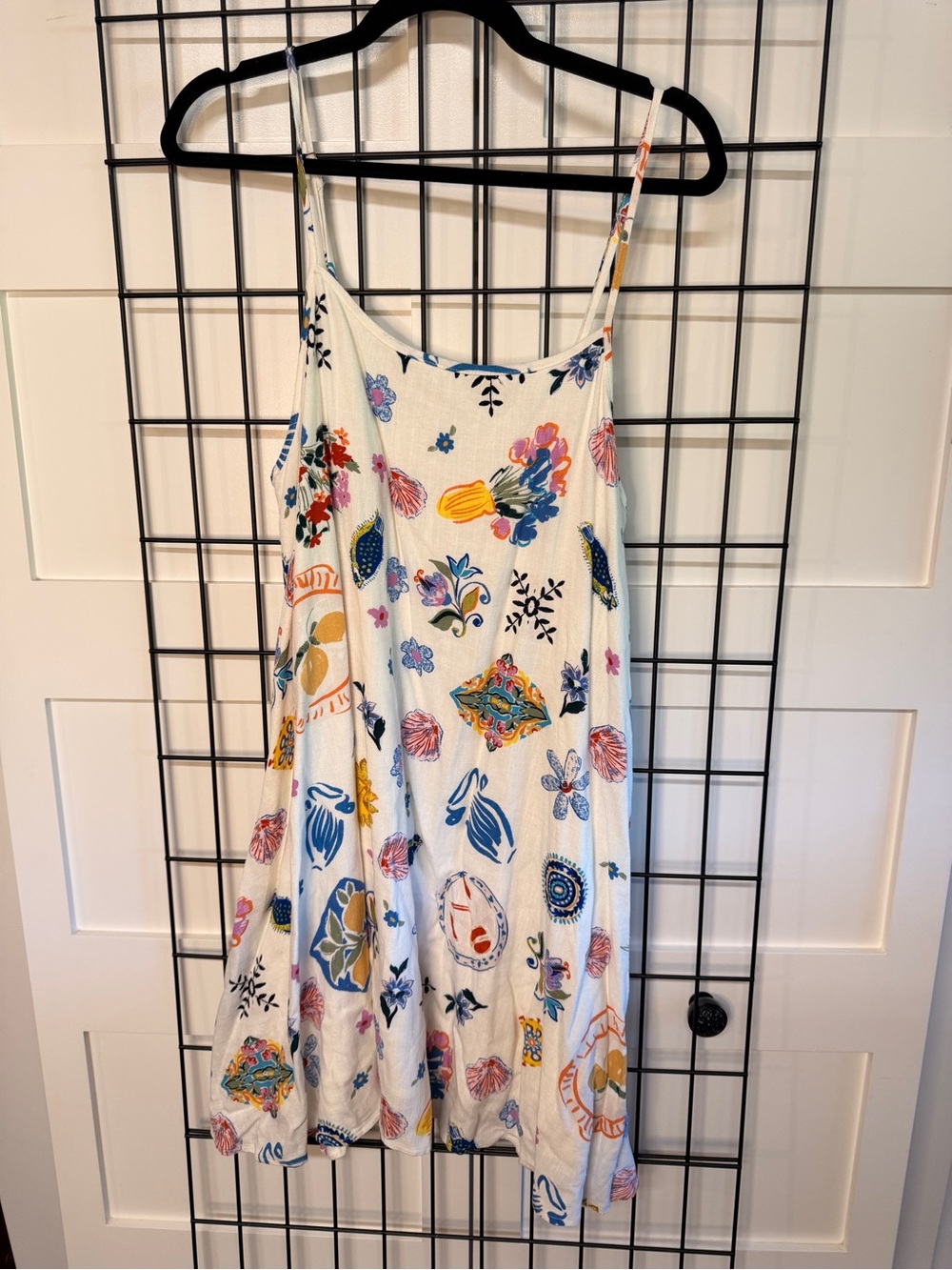 Petal & Pup White Multicolor Floral Print Mini Sundress